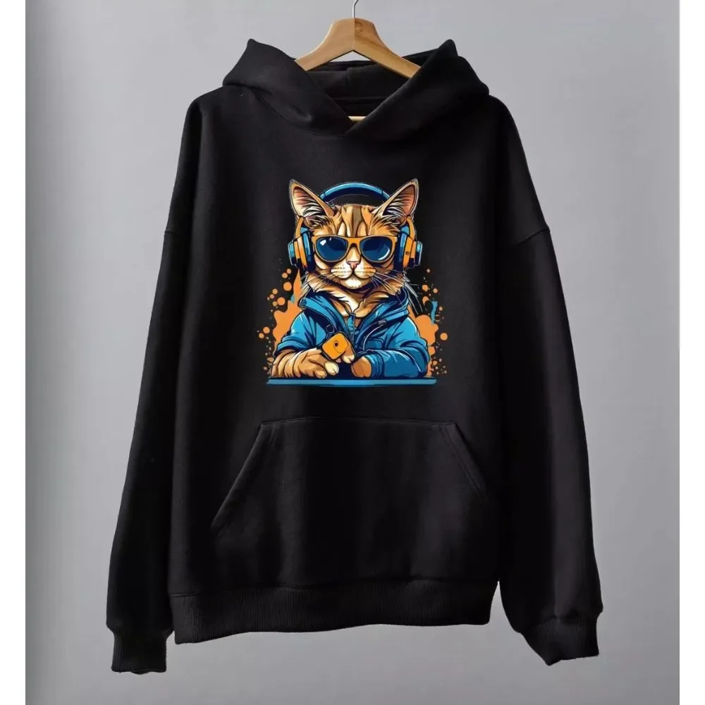 Printed-Musical-Cool-Cat-Hoodie-Black.webp