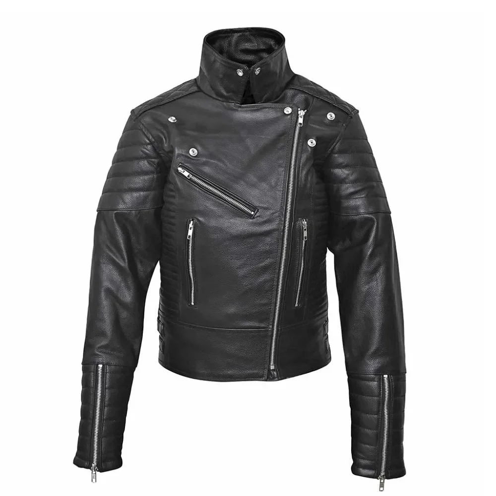Quilted-Style-Black-Spears-Biker-Leather-Jacket-For-Womens-Close-Front-Look.webp
