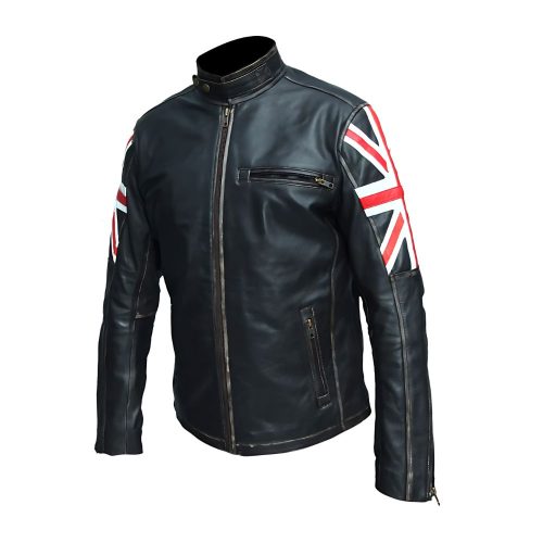 Cafe Racer Union Jack UK Flag jacket