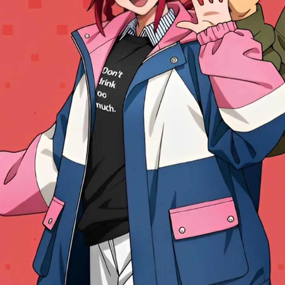 Sakamoto Days 2025 Lu Shaotang Blue and Pink Jacket