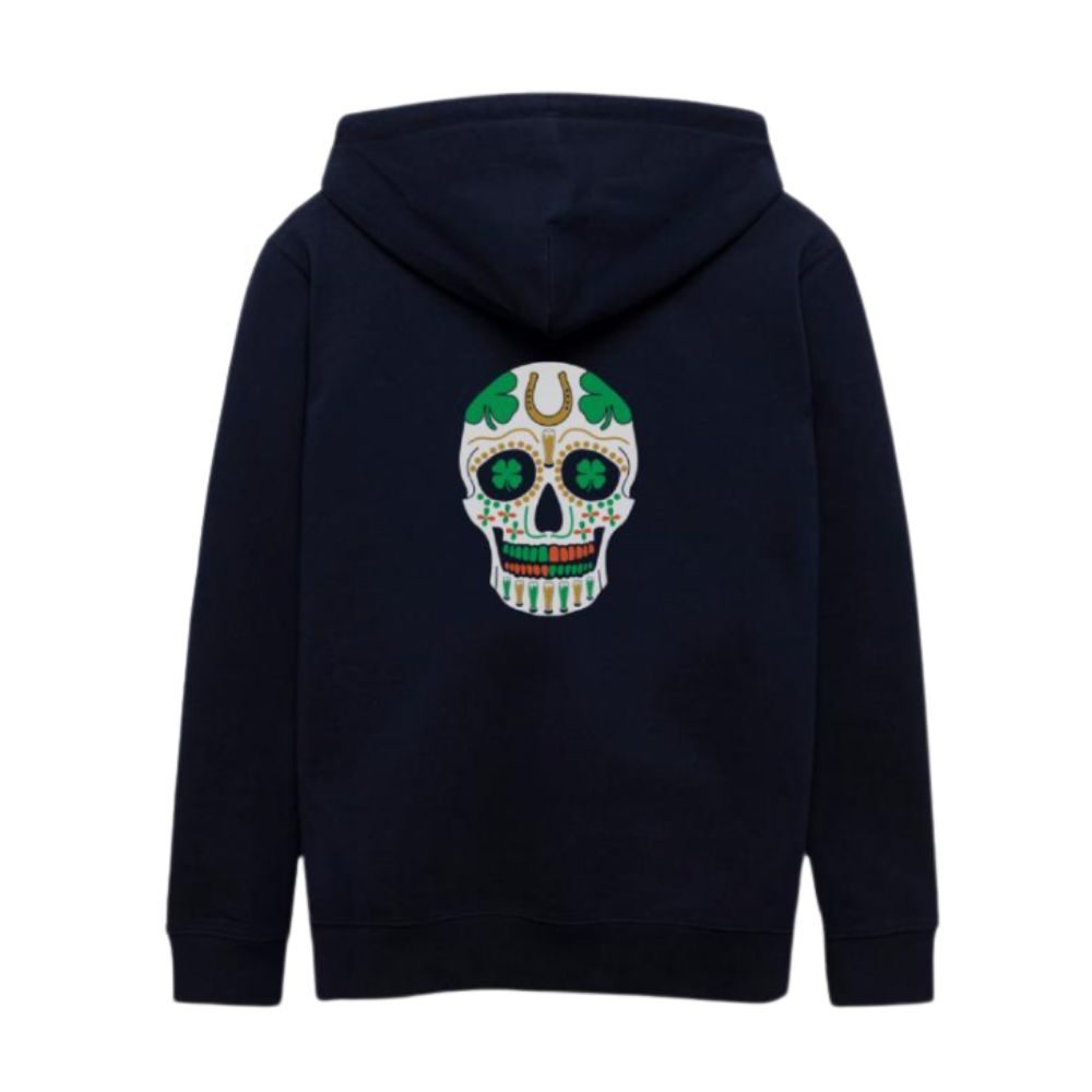 St. Patrick's Day Sugar Skull Shamrock Hoodie