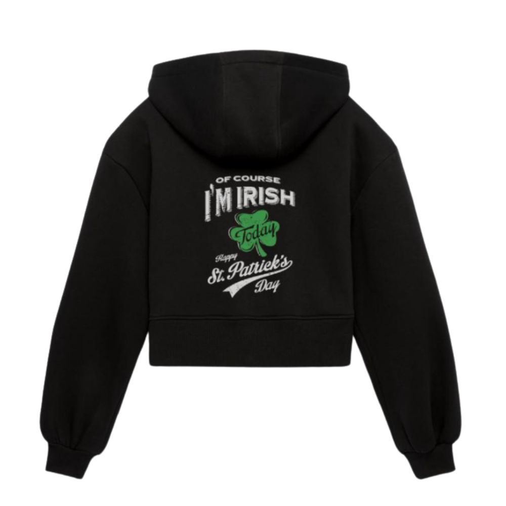 St. Patrick's Day Women Cropped Hoodie