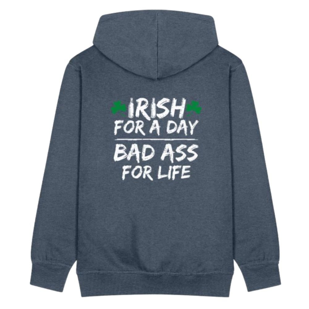 St. Patrick's Irish For A Day Printed Zip Hoodie