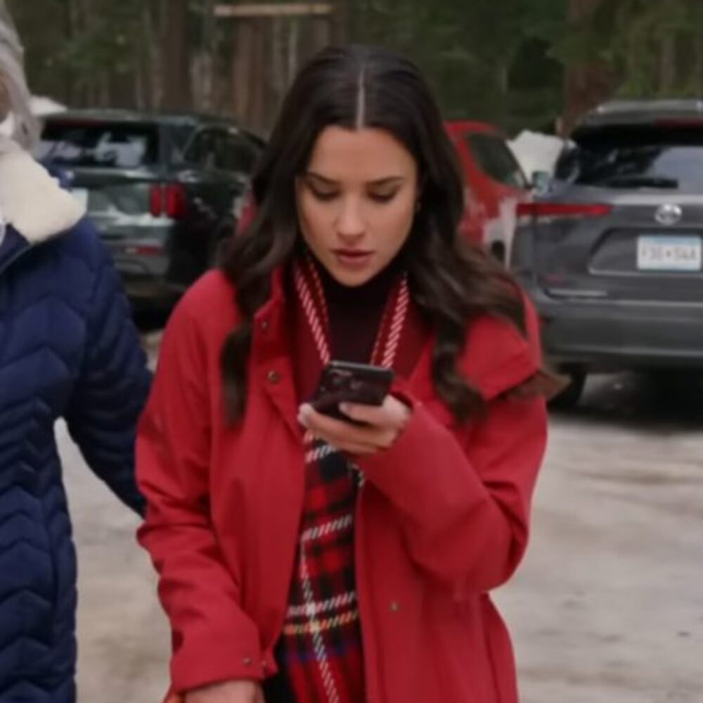 The Christmas Retreat Rhiannon Fish Red Coat