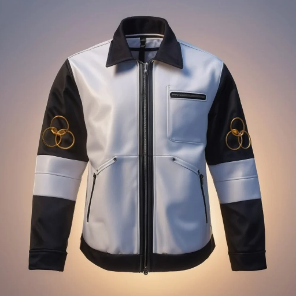 The Walking Dead Three Circle Entity Jacket-Black and White
