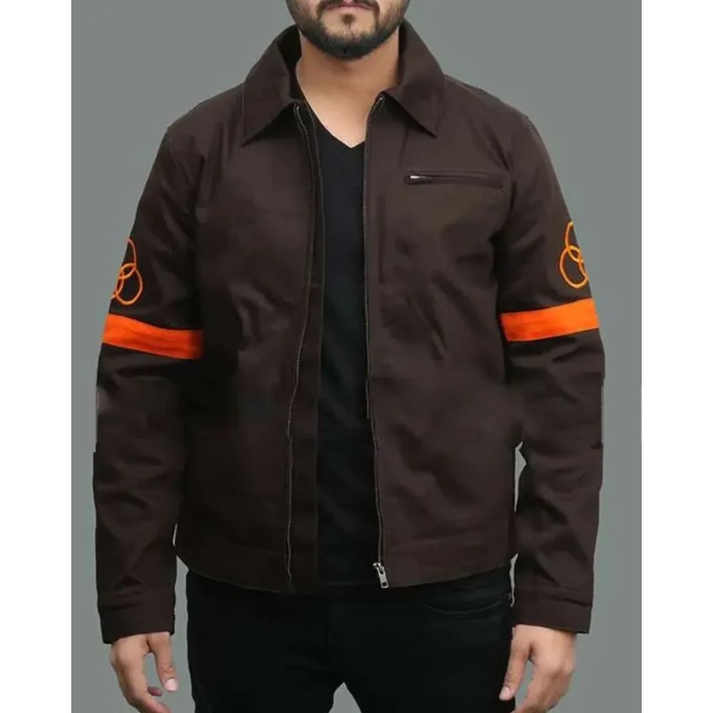 The Walking Dead Three Circle Entity Jacket-Brown
