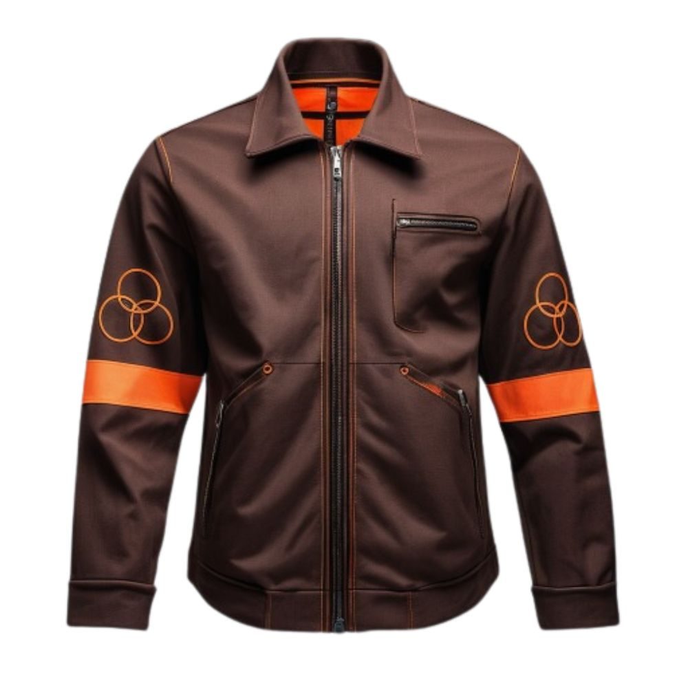 The Walking Dead Three Circle Entity Jacket-Brown