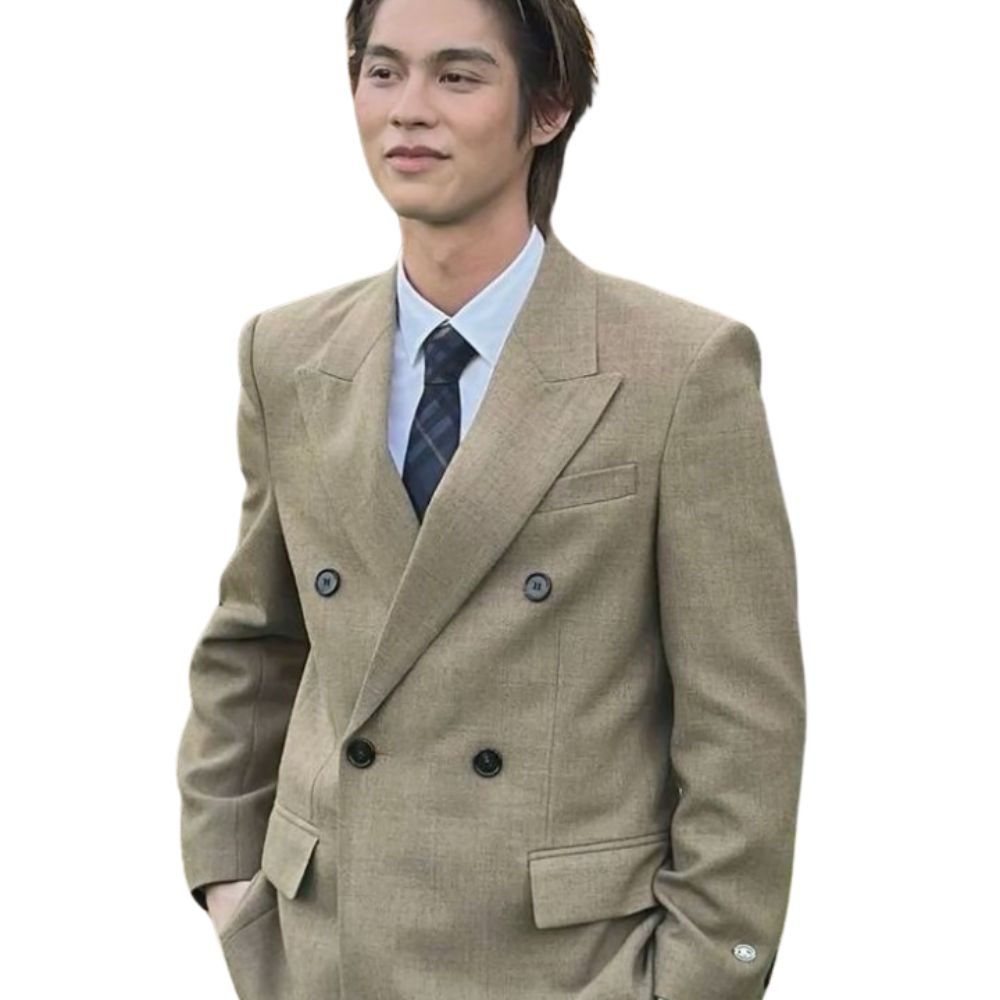 The White Lotus S3 2025 Bright Brown Coat