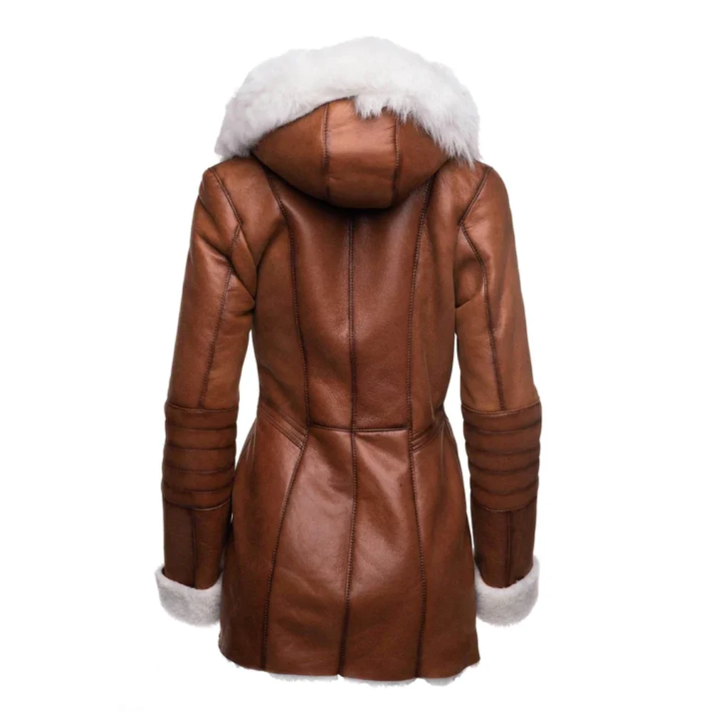 Womens-Brown-Leather-Fur-Lined-Jacket-Back.webp