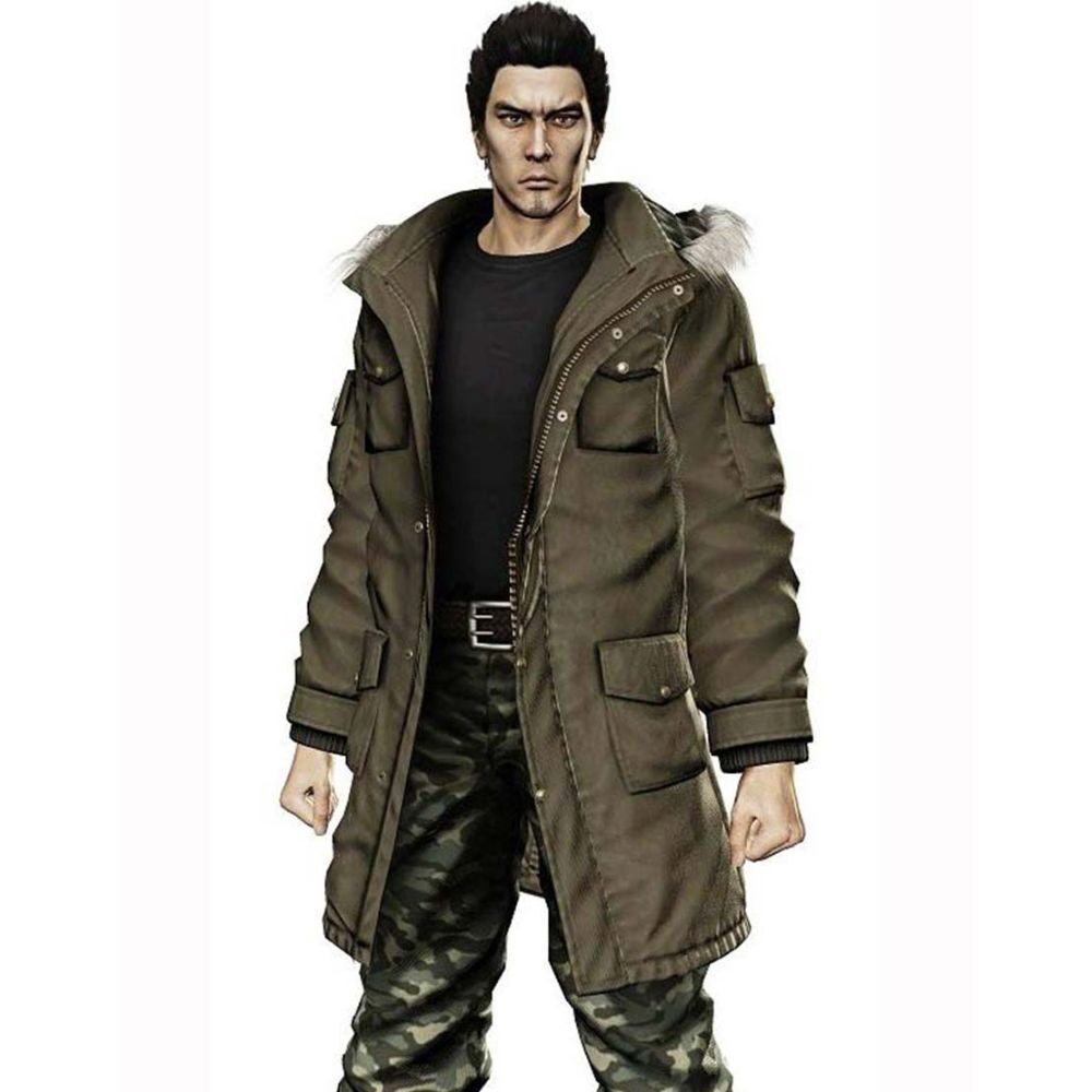 Yakuza 5 Taiga Saejima Green Parka jacket