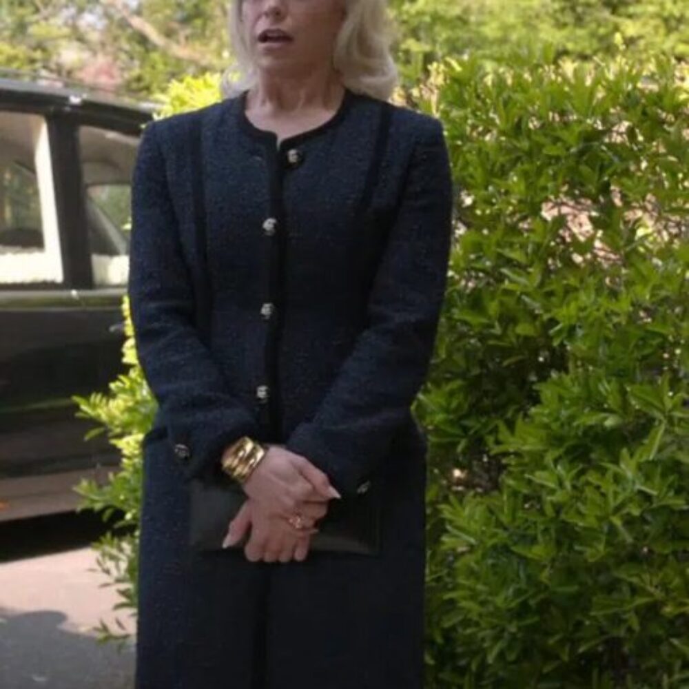 Hannah Waddingham Women's Black Coat